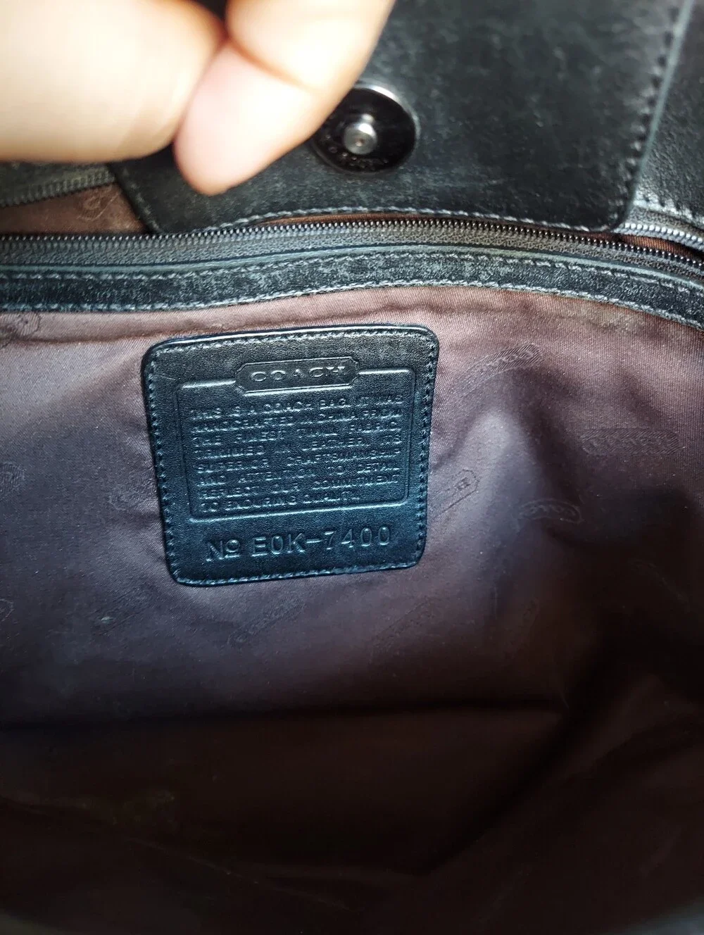 Vintage Coach Black Mercer Stachel 7400🖤 PROJECT